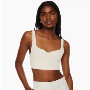 Aritzia Babaton Sculpt Knit Notch Tank